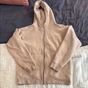 lululemon athletica Tan Zip-Up Hoodie